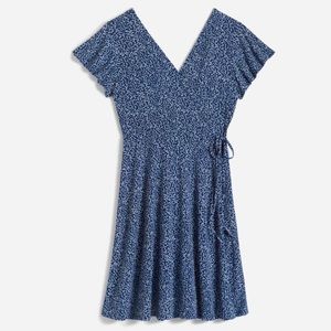 Kaela Faux Wrap Knit Dress